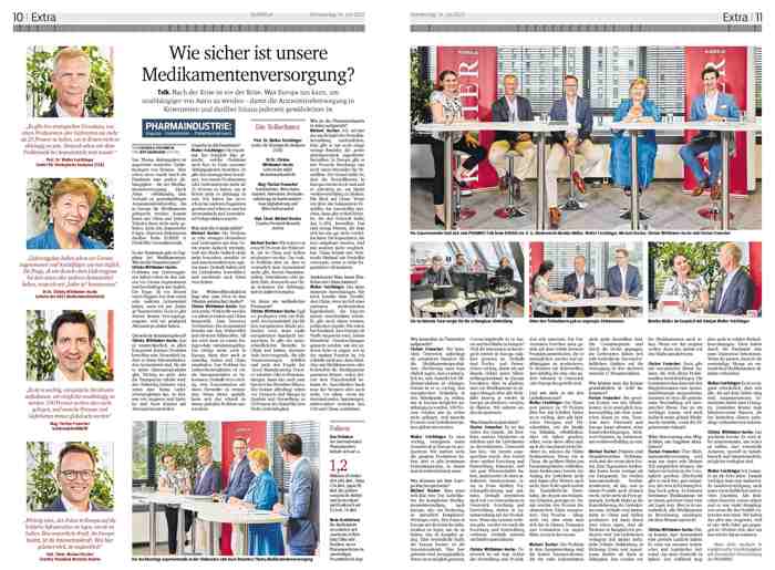 KURIER Nachberichterstattung Pharmig Talk 07-2022